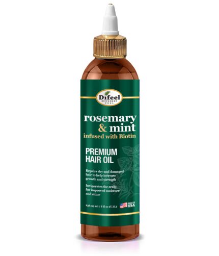Difeel Rosemary And Mint Hair Oil 8oz